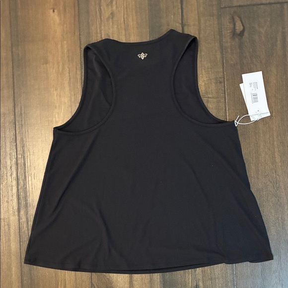 Johnny Was BEE ACTIVE HIGH NECK ACTIVE SWING TANK Large NWT Black Sleeveless - Picture 2 of 11